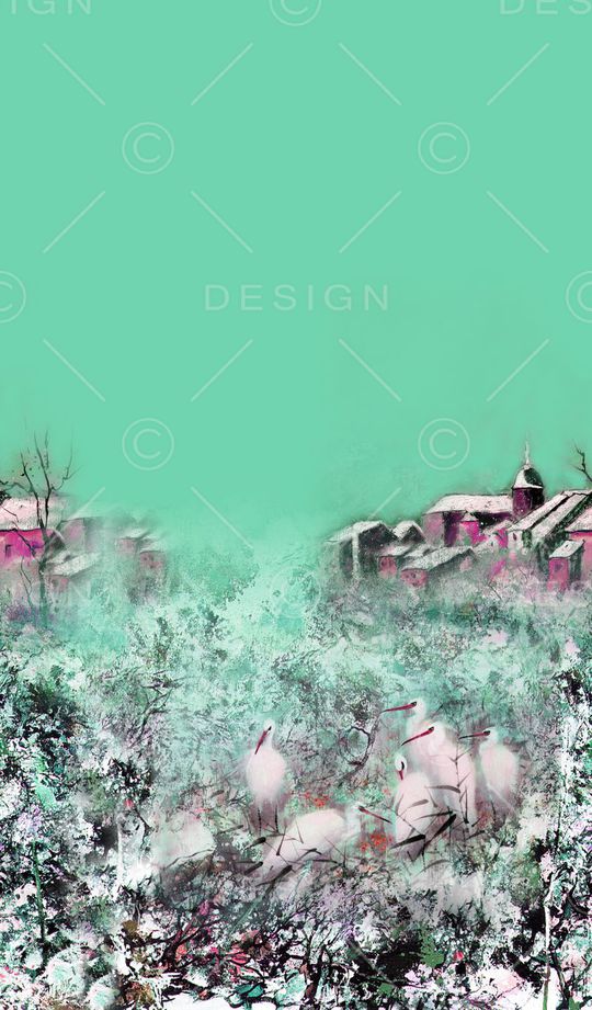 白鹭印花华亿平台图片