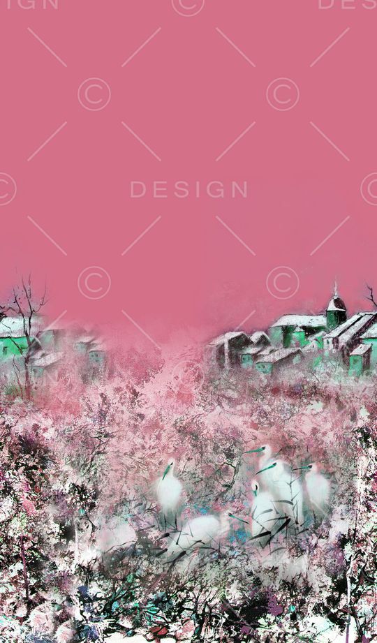 白鹭印花华亿平台图片