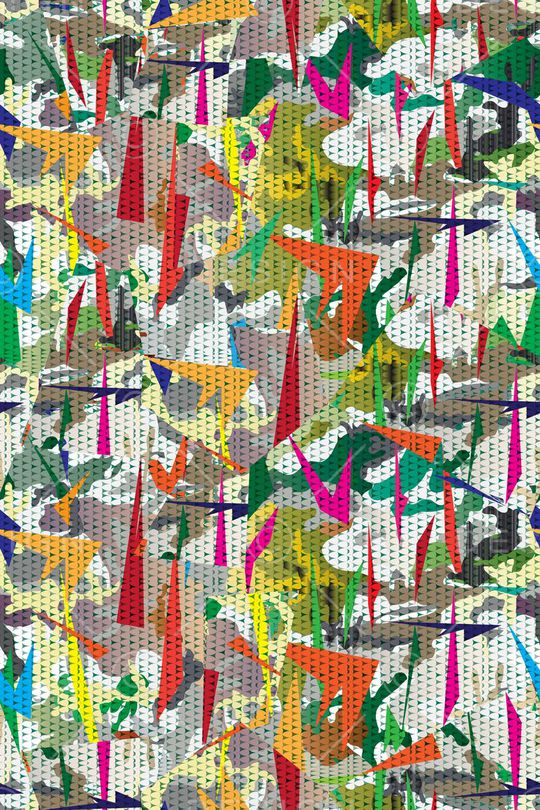 小方块印花华亿平台图片