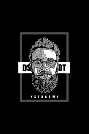 人物像印花华亿平台图片