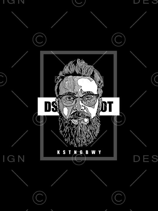 人物像印花华亿平台图片