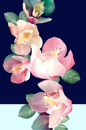 兰花印花华亿平台图片