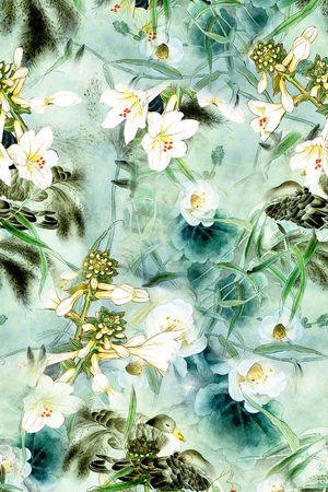 鸟印花华亿平台图片