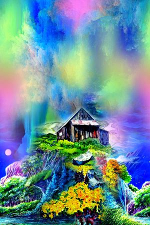 抽象印花华亿平台图片