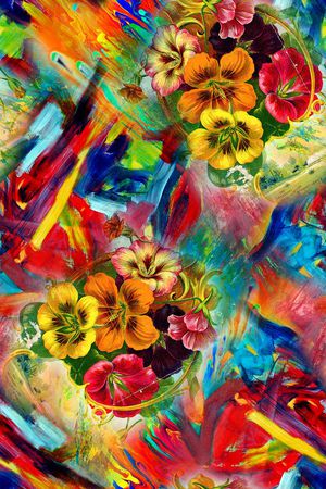 抽象印花华亿平台图片