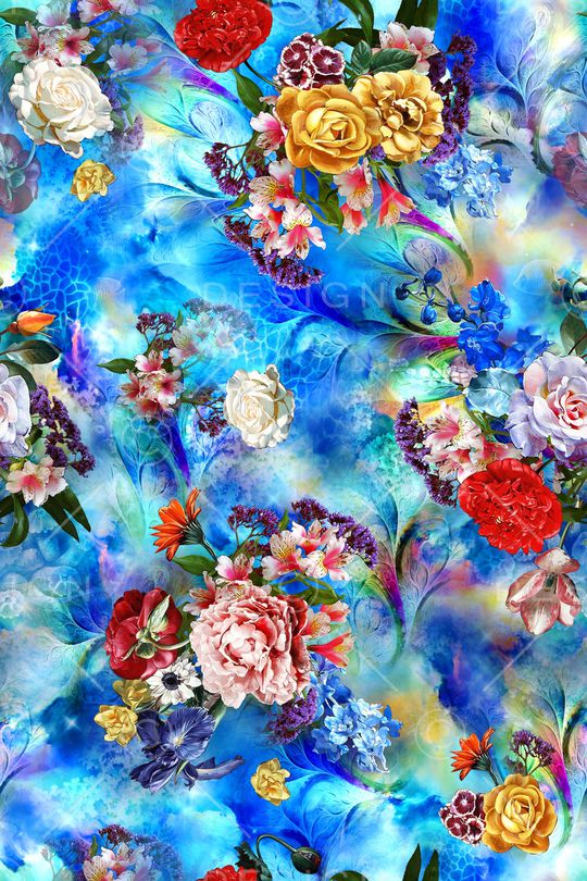 花卉印花华亿平台图片