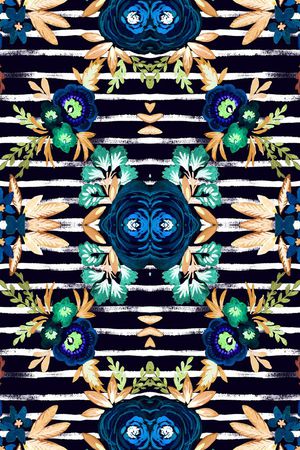 横条印花华亿平台图片