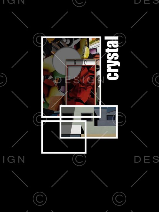 不规则几何印花华亿平台图片