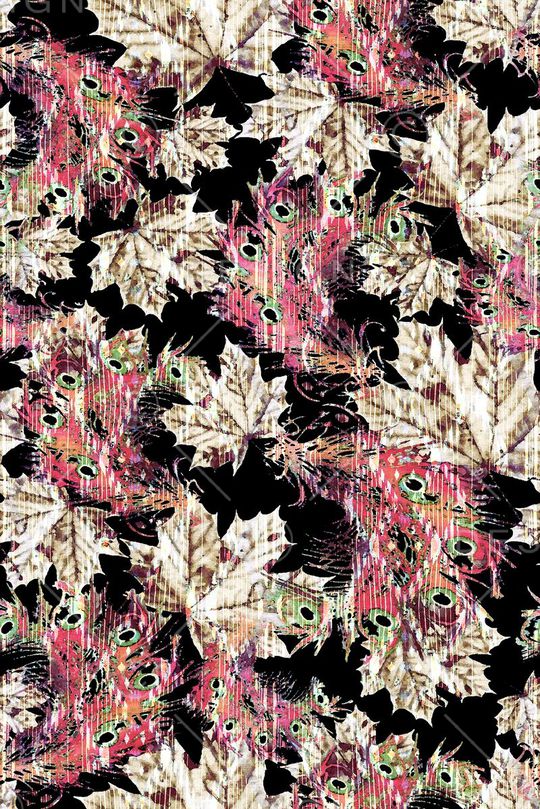 不规则几何印花华亿平台图片