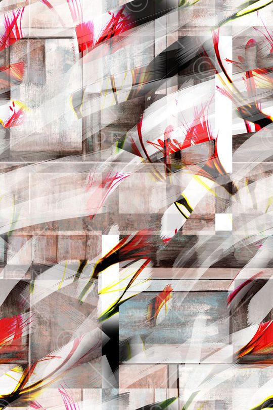 未来几何印花华亿平台图片