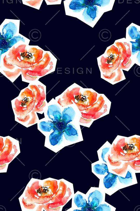 牡丹印花华亿平台图片