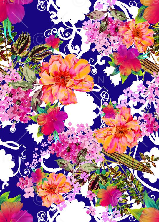 乱花印花华亿平台图片