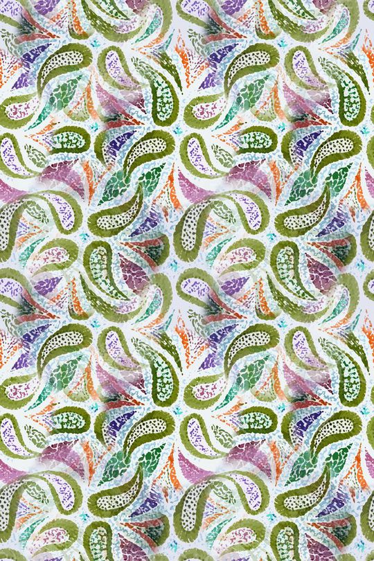 青蓝雅韵系列印花华亿平台图片