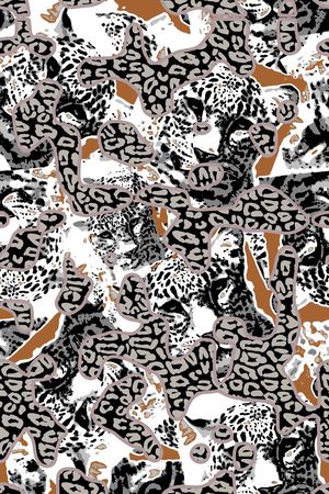 豹纹印花华亿平台图片