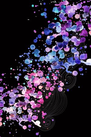 不规则几何印花华亿平台图片