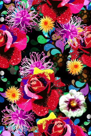 花朵印花华亿平台图片