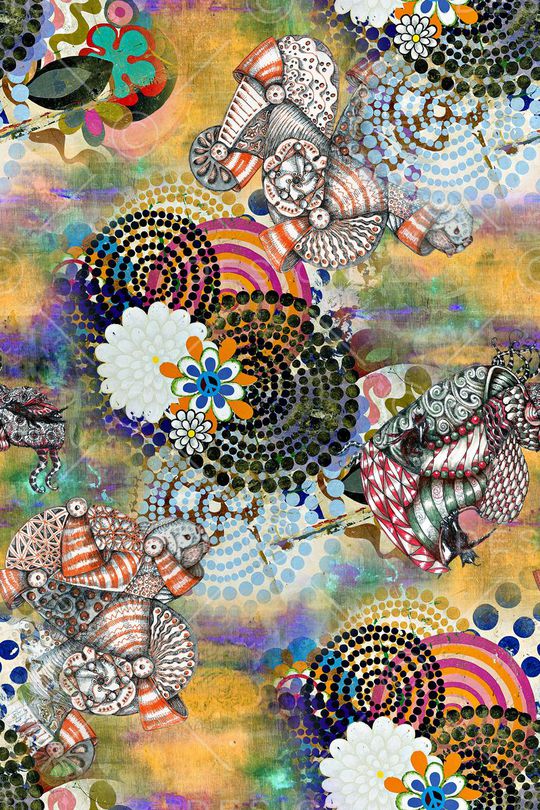 抽象印花华亿平台图片