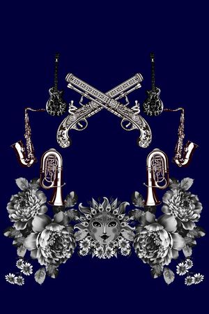 欧式印花华亿平台图片