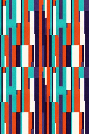 不规则几何印花华亿平台图片