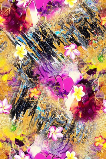 色彩肌理印花华亿平台图片