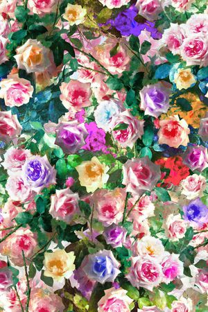 模糊花卉印花华亿平台图片