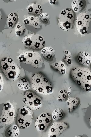 抽象花卉印花华亿平台图片