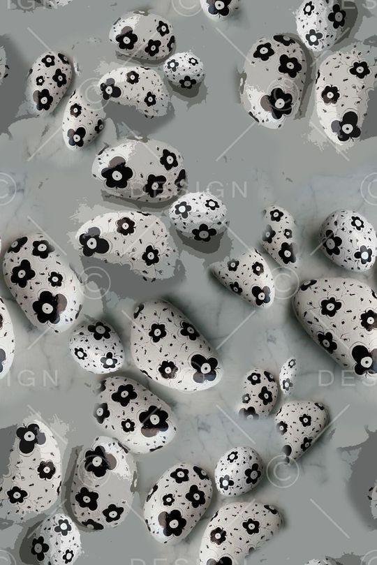 抽象花卉印花华亿平台图片