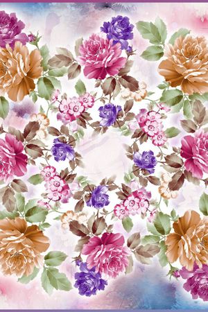 水彩印花华亿平台图片