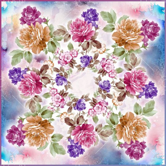 水彩印花华亿平台图片