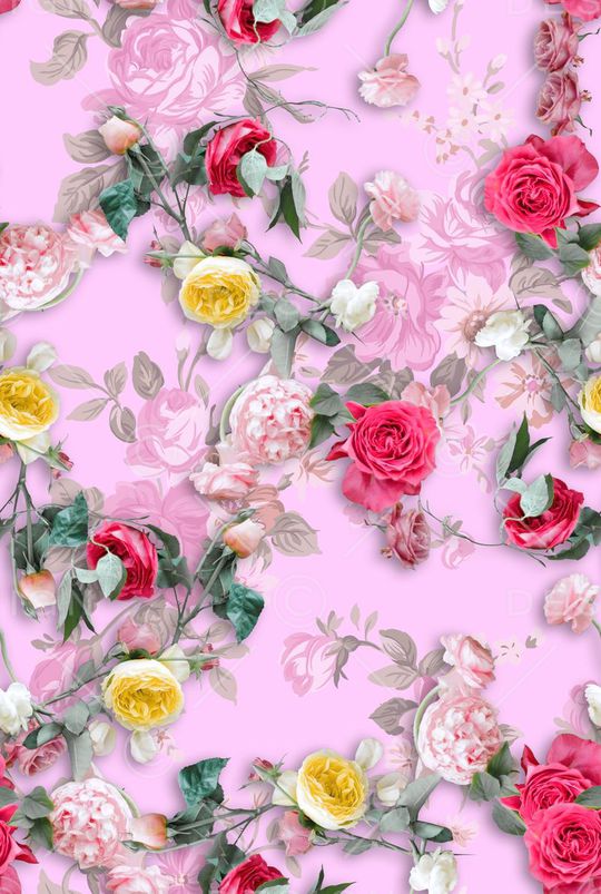 牡丹印花华亿平台图片