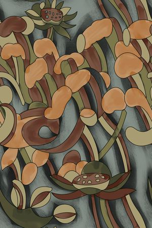 波浪条纹印花华亿平台图片