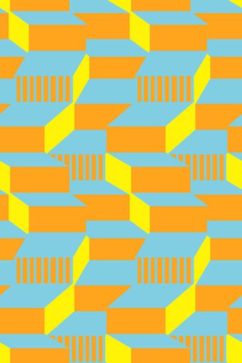 小方块印花华亿平台图片