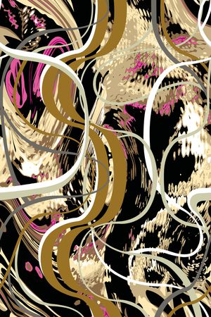 抽象印花华亿平台图片