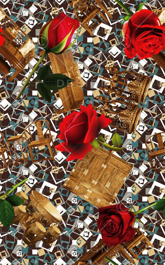 花朵印花华亿平台图片