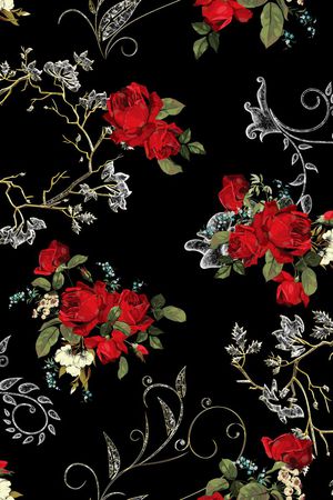 黑底印花华亿平台图片