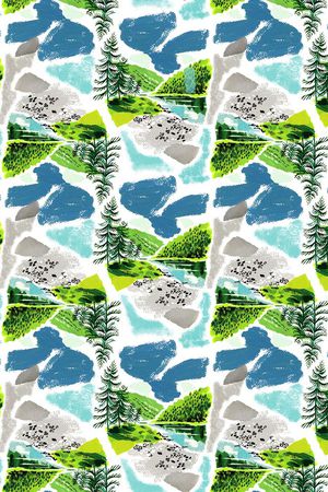 几何印花华亿平台图片