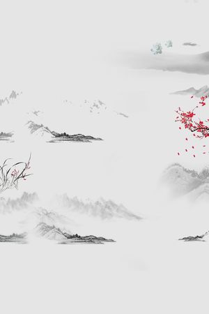 山水画印花华亿平台图片