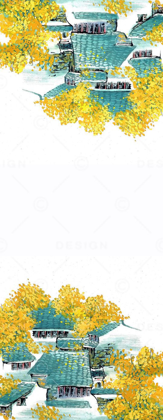 水墨花卉印花华亿平台图片