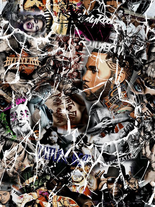 复古人物印花华亿平台图片