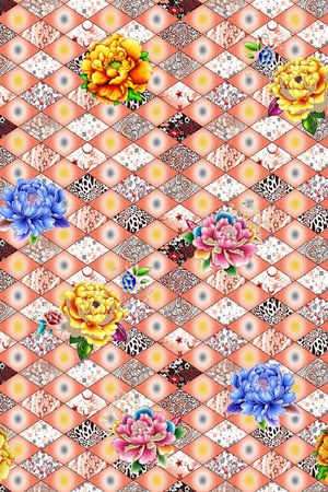 几何印花华亿平台图片