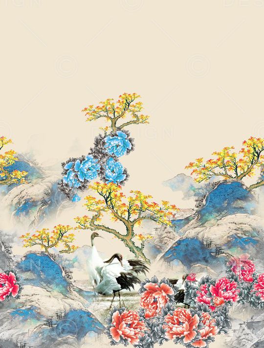 国画印花华亿平台图片