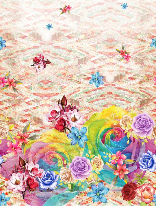 玫瑰印花华亿平台图片