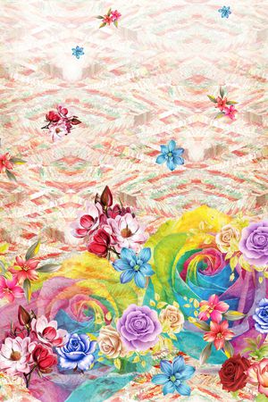 玫瑰印花华亿平台图片