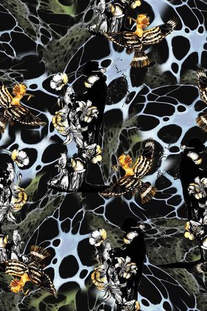 鸟儿印花华亿平台图片