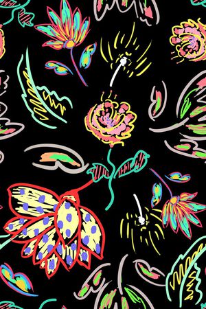 手绘印花华亿平台图片