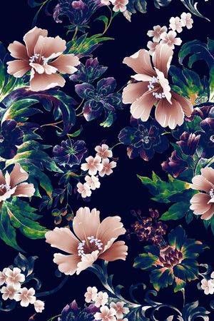 手绘印花华亿平台图片