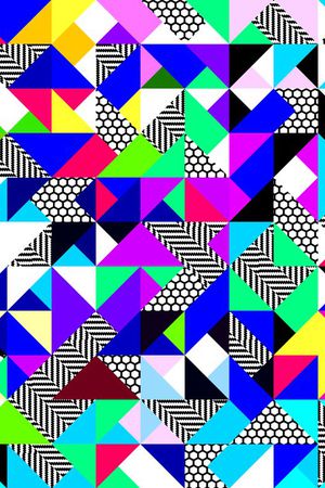 三角形印花华亿平台图片