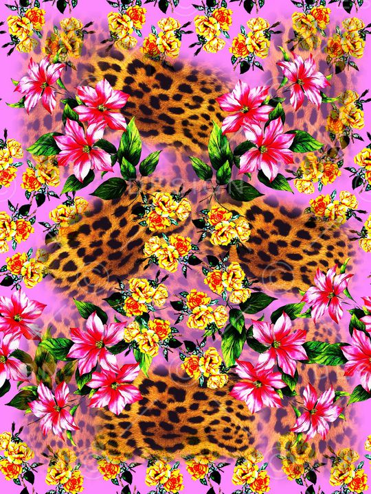 豹纹印花华亿平台图片