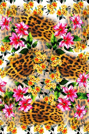 豹纹印花华亿平台图片