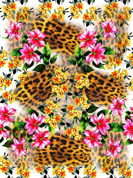 豹纹印花华亿平台图片